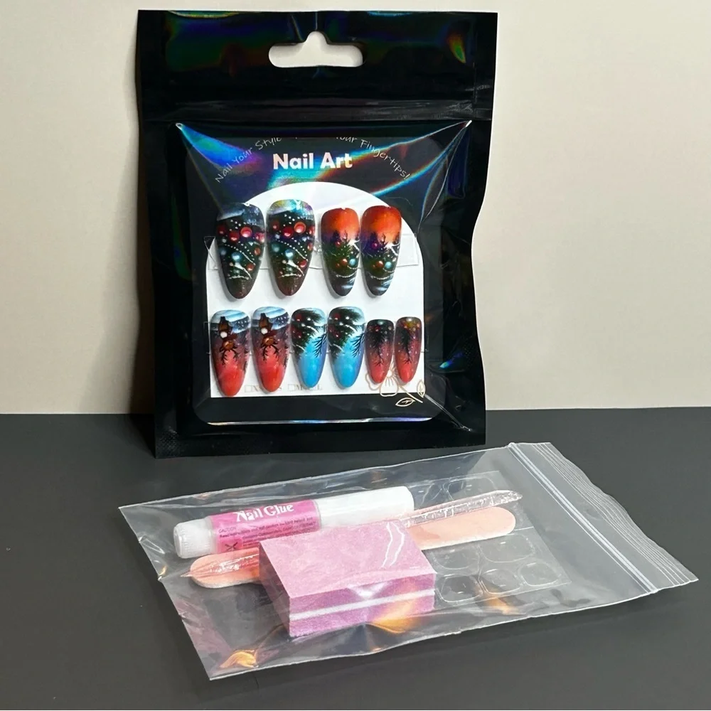 29 Piece Nail Art Set Christmas Winter New Year Theme